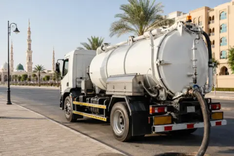 شركة تسليك مجاري بالمدينة المنورة — فريق فني محلي يصل بسرعة لموقع العميل