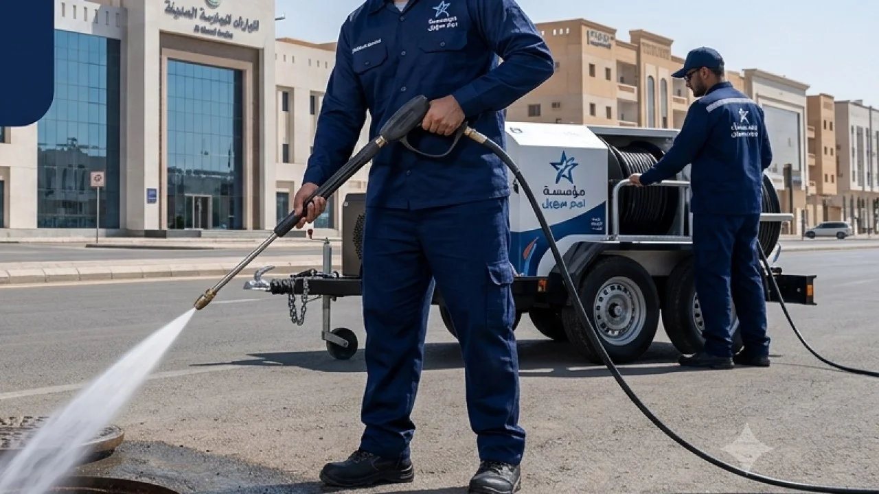 التخلص من رائحة المجاري — فريق فني ينفذ صيانة دورية لشبكة الصرف الصحي بالمدينة المنورة (صورة توضيحية)